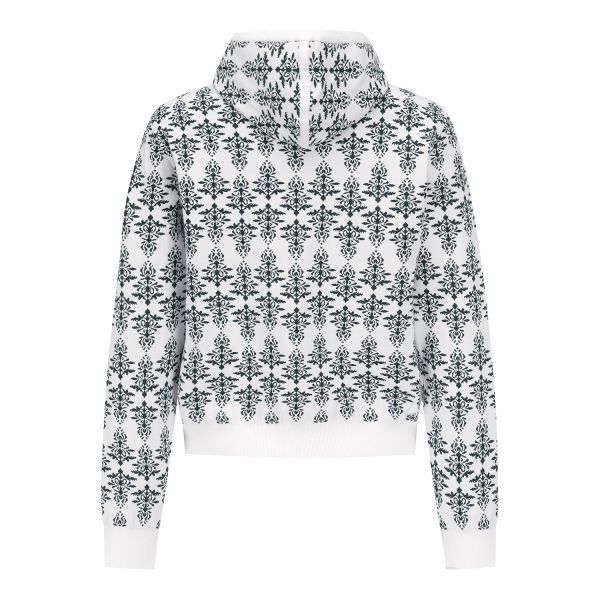 【 St ANDREWS 】女款花紋連帽外套 白 