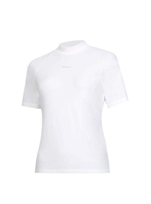 【 Titleist 】PLAY女款簡約高領上衣 白 