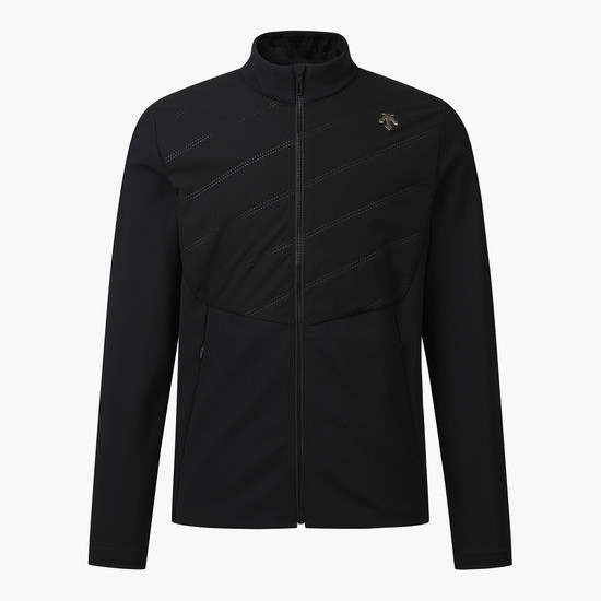 【 DESCENTE 100現貨 】男款薄羽絨外套 黑 