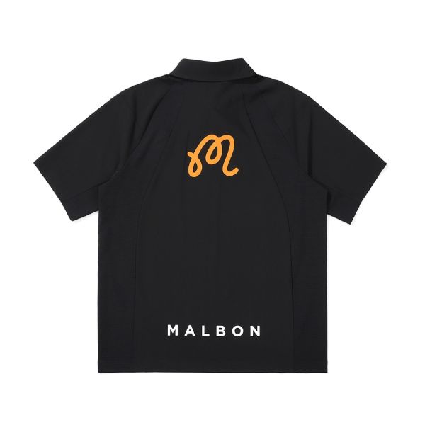 【 Malbon 現貨Ｍ 】混色POLO  黑 