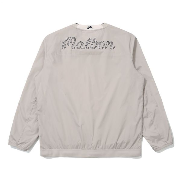 【 MALBON 】男款防風口袋上衣 灰色 