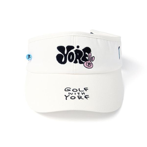 【 YORF 現貨 】女款空頂帽 白（含球座） 