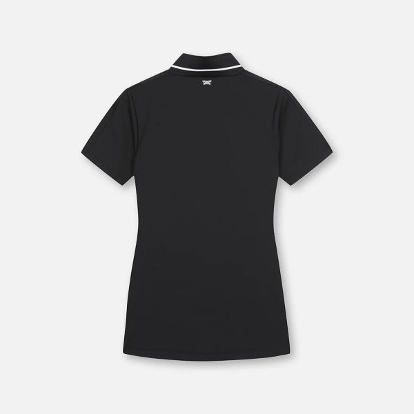 【 PXG 】女款微立領V字上衣 黑 