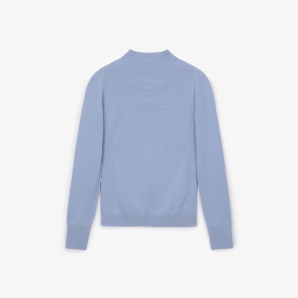 【 SOUTHCAPE 】女款高領針織上衣 藍 