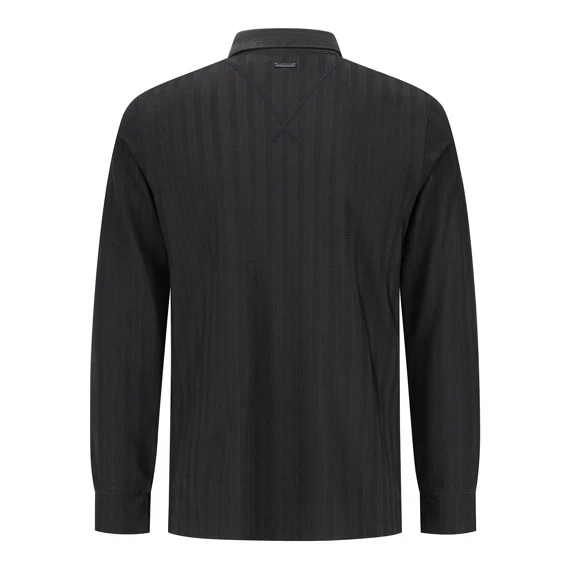 【 St ANDREWS 】男款高爾夫POLO衫 黑色 