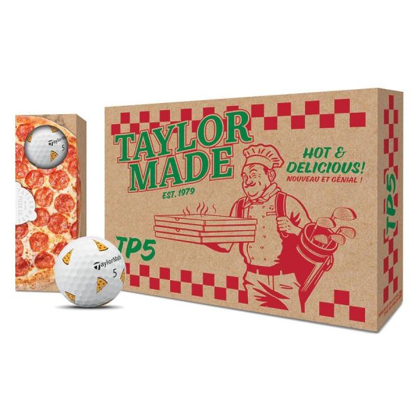 【 TaylorMade 現貨 】 TP5x pix Pizza 披薩限量高爾夫球 