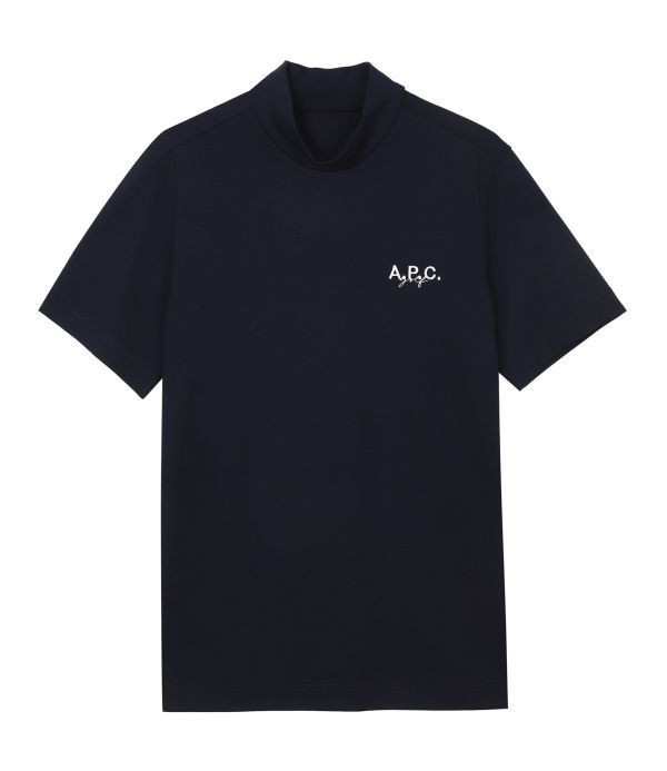 【 A.P.C golf 】男款微高領上衣 黑 