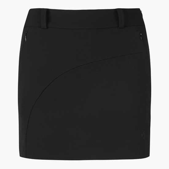 【 DESCENTE 64現貨 】彈性H型短裙 黑 