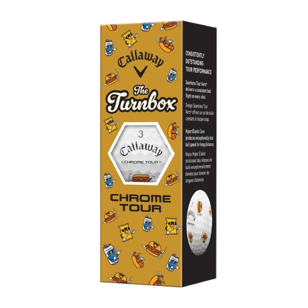 【 Callaway 現貨 】Chrome Tour Truvis Turnbox 速食限定高爾夫球 12入 