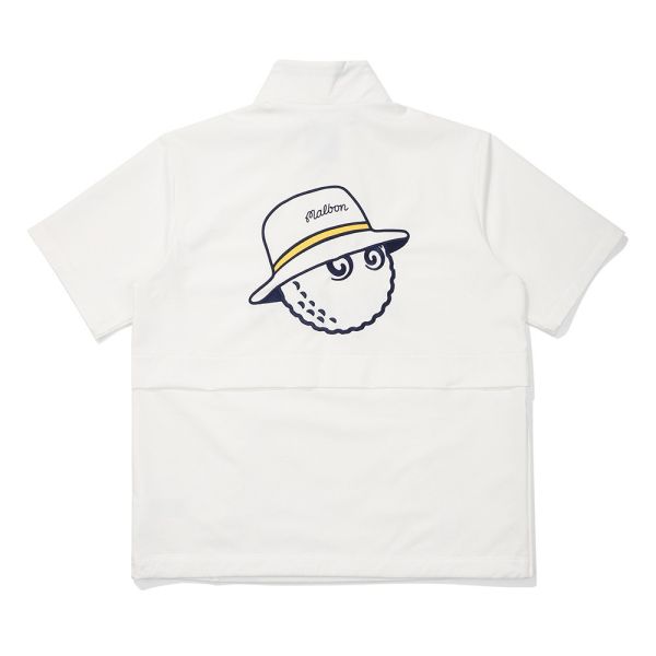 【 MALBON 】男款輕量透氣上衣 白色 