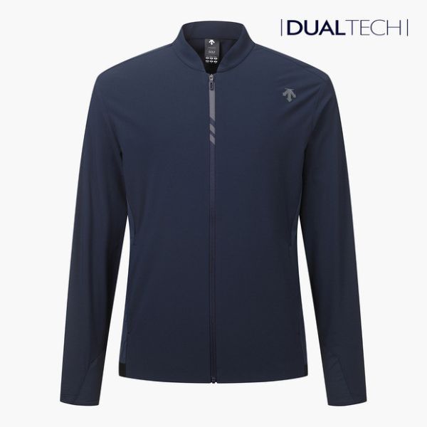 【 DESCENTE 】男款彈性薄外套 深藍 