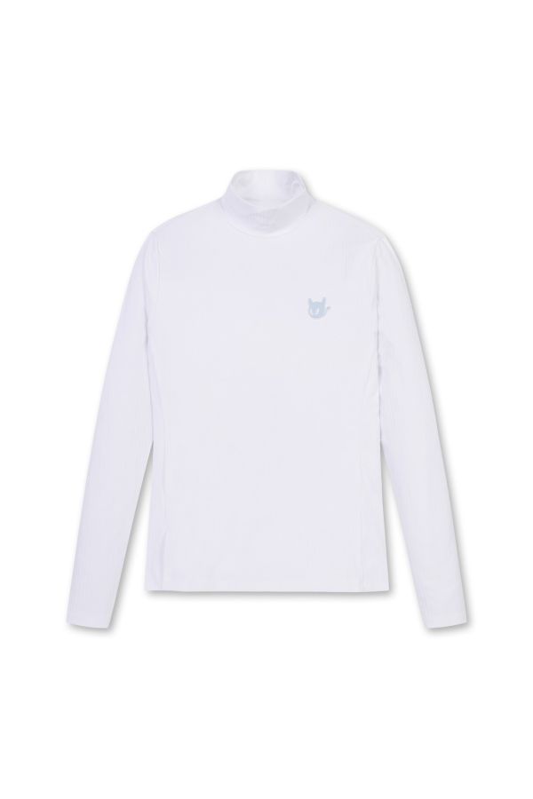 【 WAAC 】女款彈力高領上衣 白色 