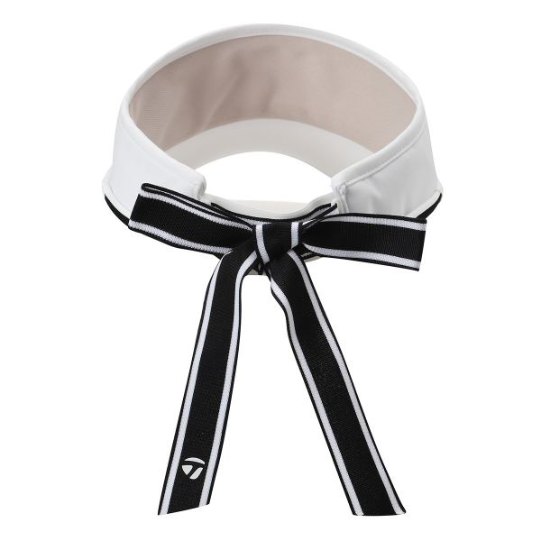 【 TaylorMade 】女款綁帶空頂遮陽帽 白 