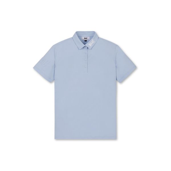 【 WAAC S現貨 】女款領LOGO大POLO 水藍 