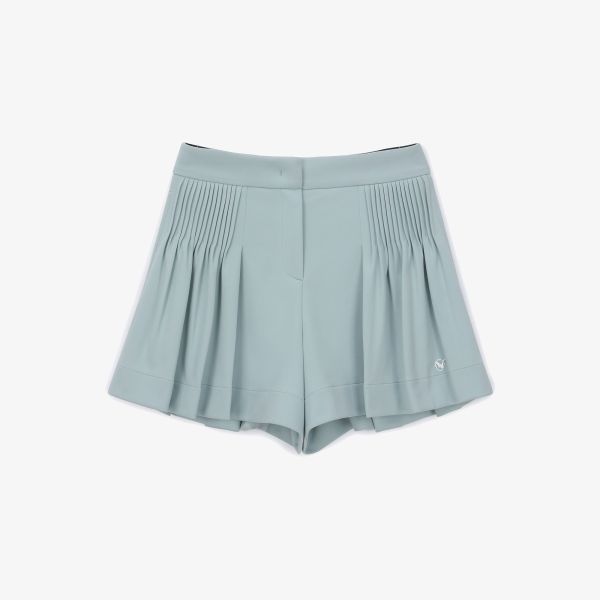 【 SOUTHCAPE 】女款皺褶造型短褲 綠 