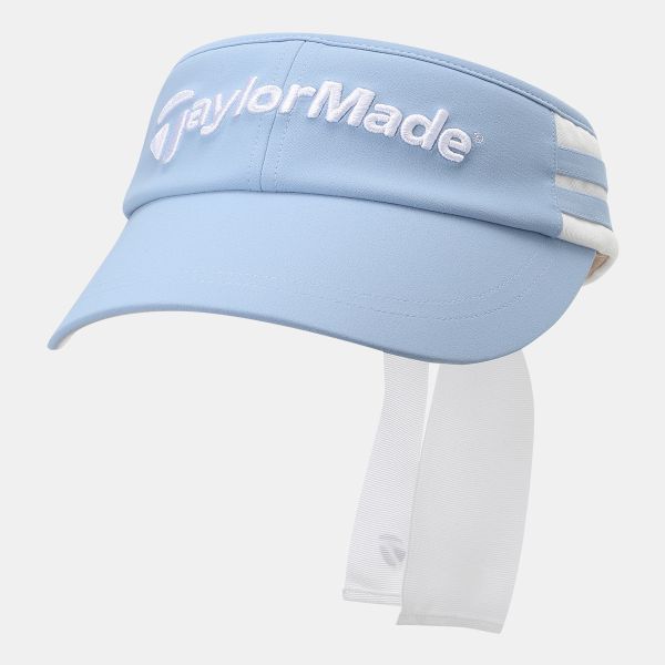 【 TaylorMade 】女款綁帶空頂遮陽帽 藍 