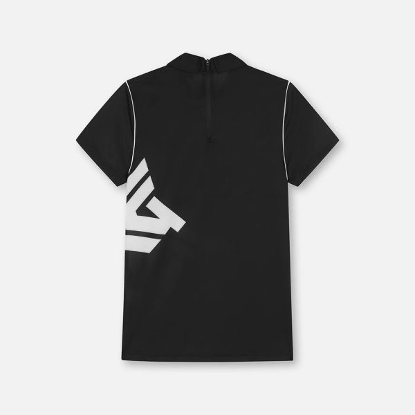 【 PXG 】女款印花POLO衫 黑 