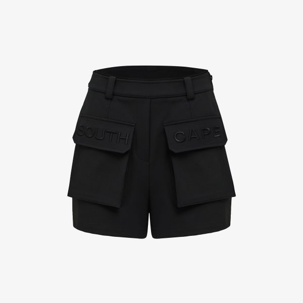 【 SOUTHCAPE 】女款雙口袋短褲 黑 