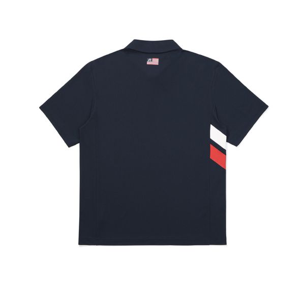 【 Malbon 】男款XERO 漁夫旗標 POLO 衫 深藍 