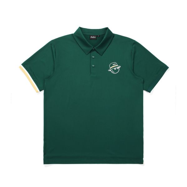 【 MALBON 】男款高爾夫POLO衫 綠色 