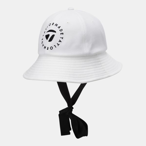 【 TaylorMade 】女款綁帶漁夫帽 白 