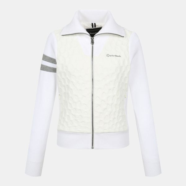 【 TaylorMade 90現貨 】女款秋冬拼接外套 白 