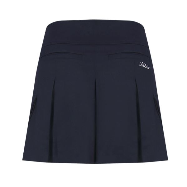 【 Titleist 64現貨 】PLAY 秋冬寬百褶工裝口袋短裙 深藍 