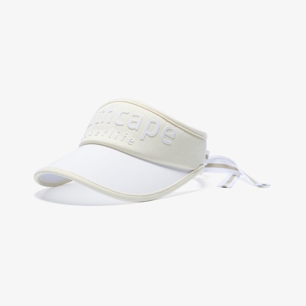 【 SOUTHCAPE 】女款綁帶空頂遮陽帽 黃 