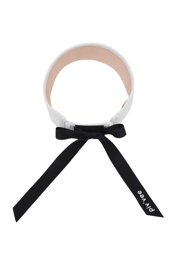 【 PIV'VEE 現貨 】女款綁帶遮陽帽 白 