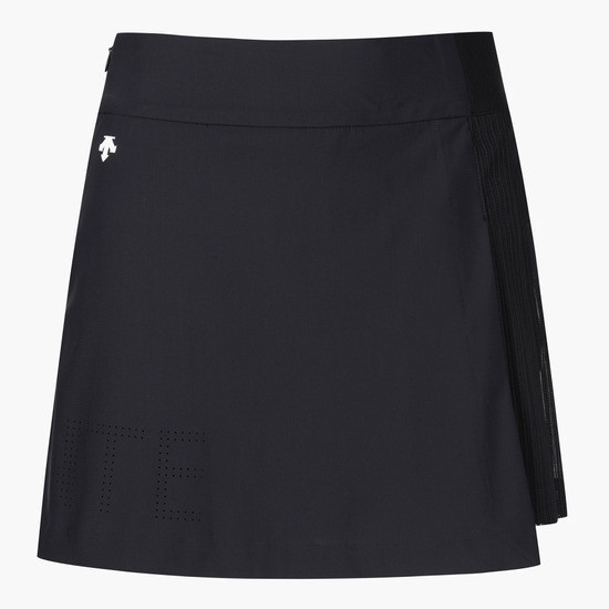 【 DESCENTE 61.64.67現貨 】雙層網眼短裙 黑 