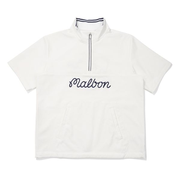 【 MALBON 】男款輕量透氣上衣 白色 