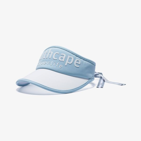 【 SOUTHCAPE 】女款綁帶空頂遮陽帽 藍 
