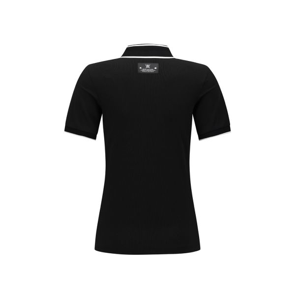 【 ANEW 】女款Logo點綴短版上衣 黑 