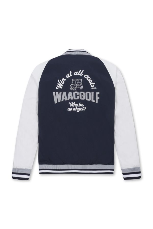 【 WAAC 】男款復古棒球外套 藍色 