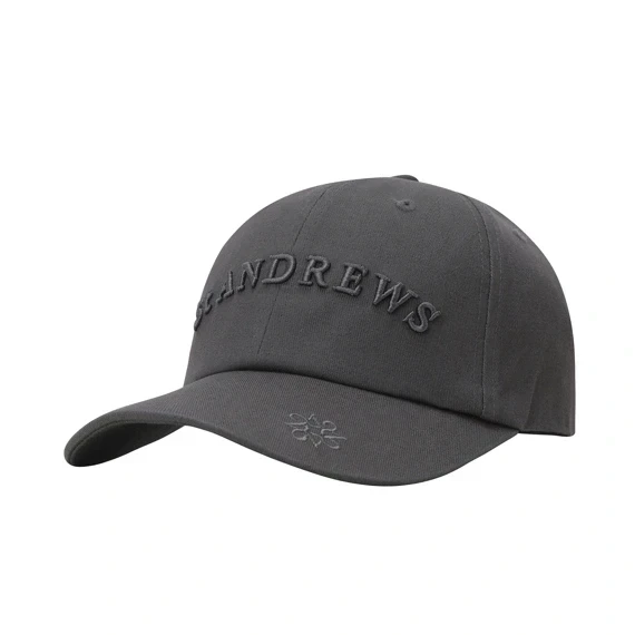 【 St ANDREWS 】中性刺繡棒球帽 灰色 
