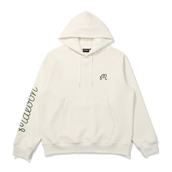 【 MALBON 】男款刷毛帽T 淺灰 