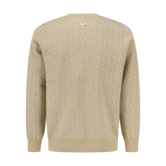 【 St ANDREWS 】男款花紋針織衫 卡其 