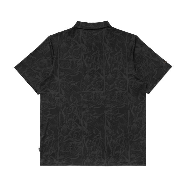 【 Malbon 現貨Ｍ】皮革logo圖騰POLO 黑 