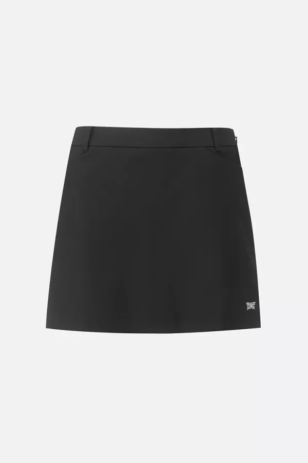 【 PXG 】夏季側開H型短裙 黑 