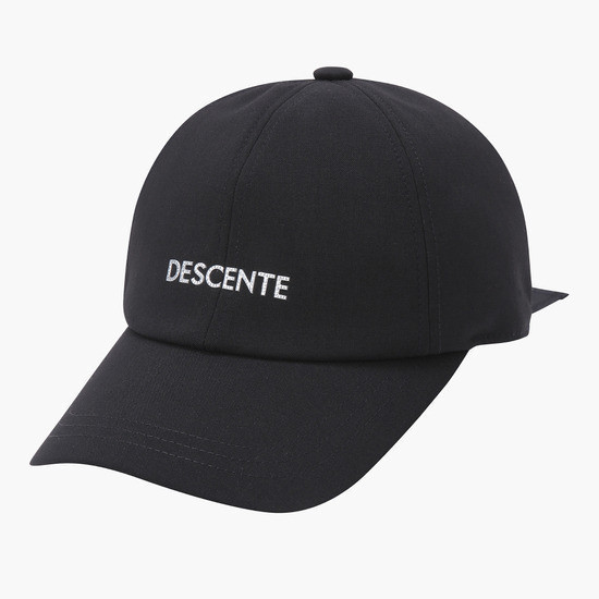 【 DESCENTE 】女款綁帶棒球帽 黑 