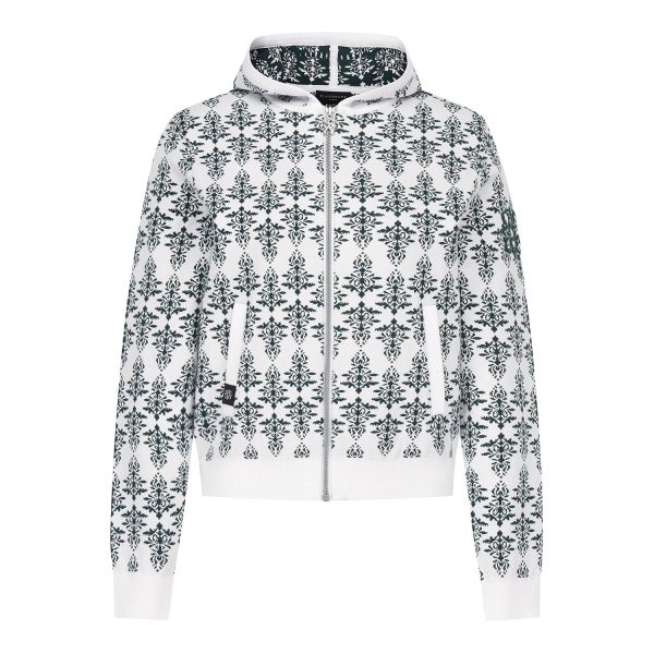 【 St ANDREWS 】女款花紋連帽外套 白 