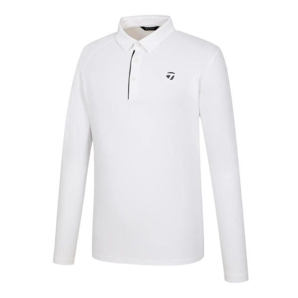 【 TaylorMade 105現貨 】男款彈性POLO衫 白 