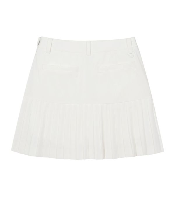 【 A.P.C golf 61現貨 】拼接百褶裙 白 