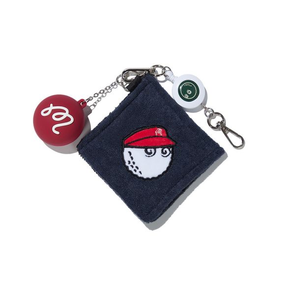 【 MALBON 現貨 】高爾夫球巾收納組 海軍藍 