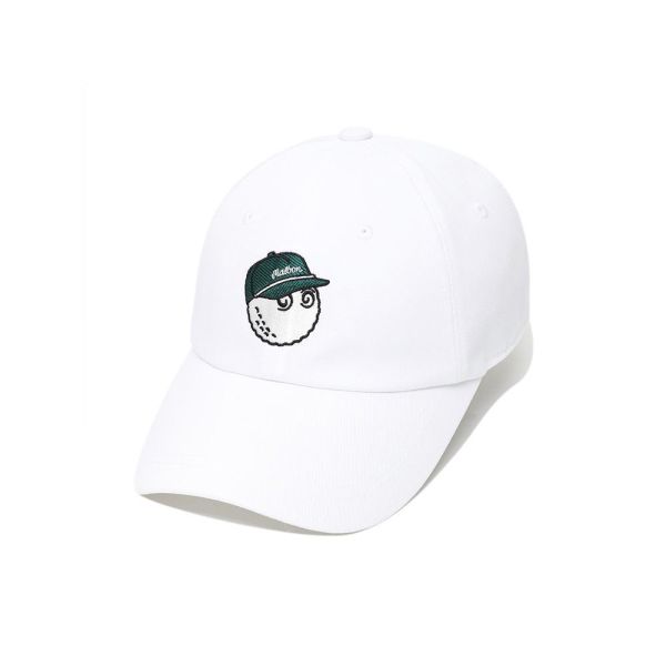 【 Malbon 62現貨 】經典 Bucket 棒球帽 白 