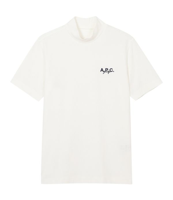 【 A.P.C golf 】男款微高領上衣 白 