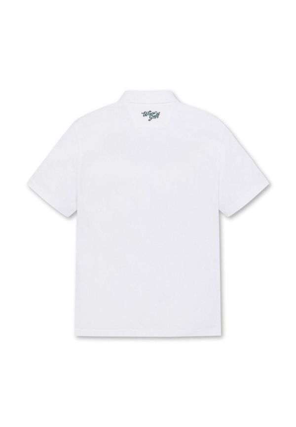 【 WAAC L現貨】男款高爾夫POLO衫 白 