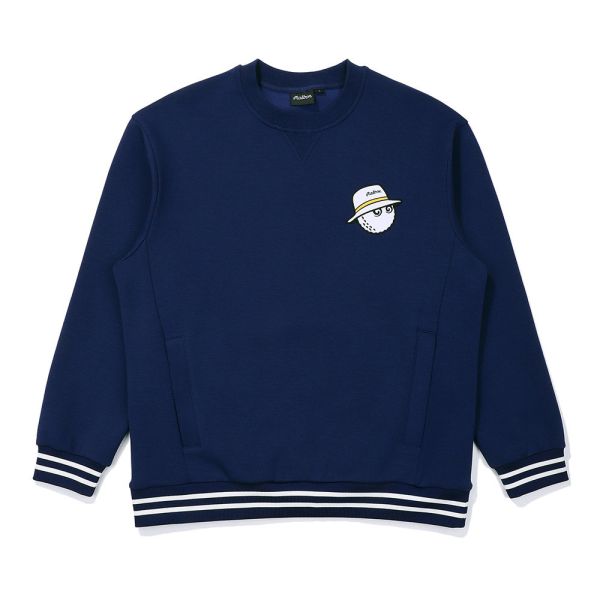 【 MALBON 】男款口袋圓領上衣 藍色 