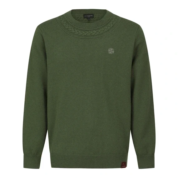 【 St ANDREWS 】男款羊毛針織上衣 綠色 