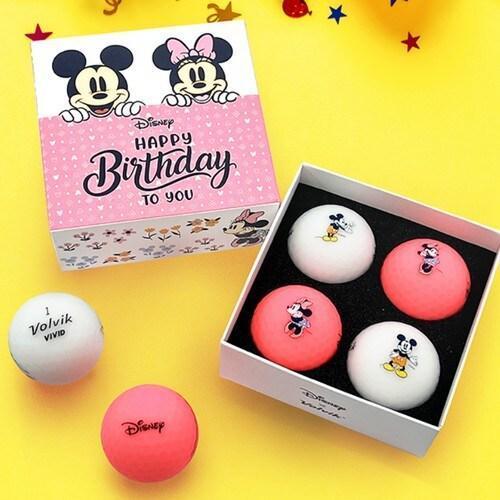 【 Volvik 現貨 】 迪士尼聯名高爾夫三層球 4入 
